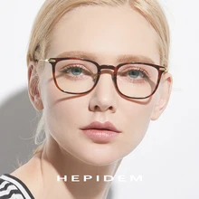 Ацетатная оправа для очков из чистого титана, мужские ультралегкие высококачественные очки по рецепту, женские очки, корейские очки 9131