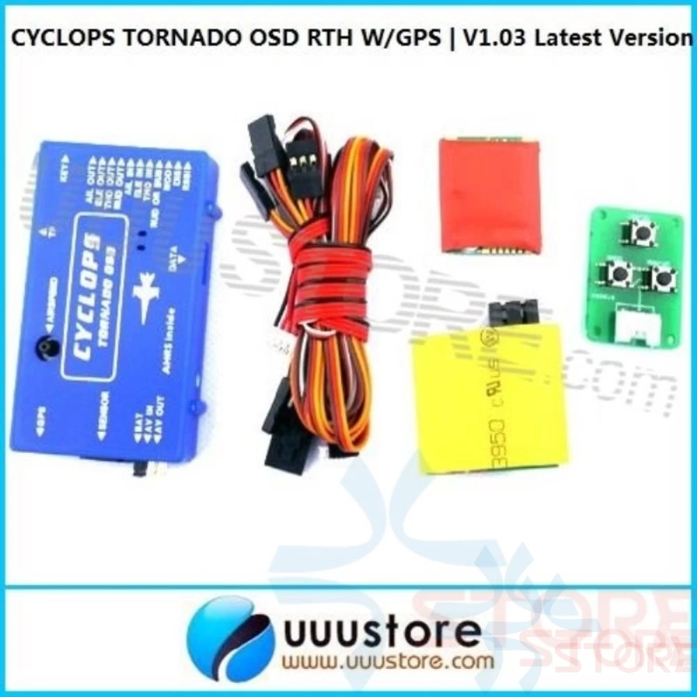 2014 New CYCLOPS TORNADO OSD System Real Airspeed Way Points Low Power RTH W/GPS | V1.03 Latest Version