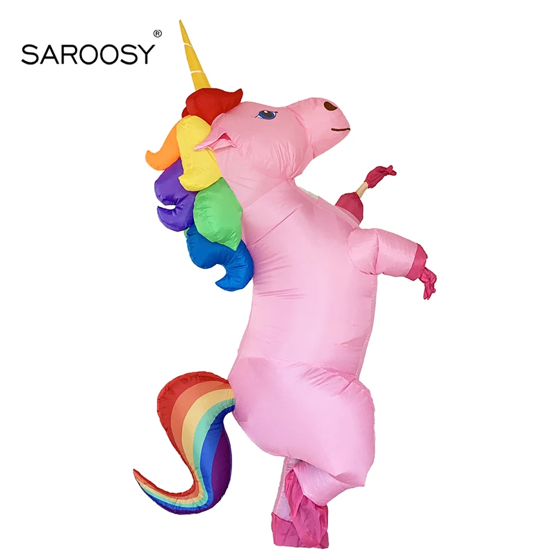 SAROOSY новинка радужная лошадь единорог надувные костюмы карнавальные Хэллоуин