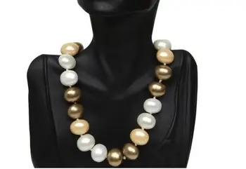 

Eternal wedding Women Gift word 925 Sterling real 925 real natural big Huge 15mm Natural South sea genuine white