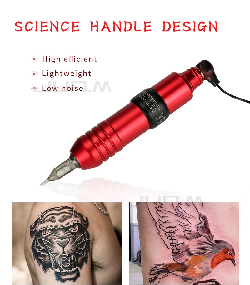 Profissional Rotary Rocket V3 Tattoo Motor Machine Pen Aluminum Alloy Permanent Makeup Eyebrow Body Art Tattoo Gun High Quality