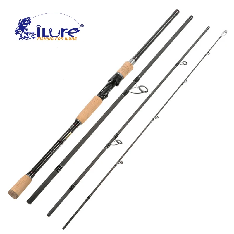 

iLure 2018 NEW Casting Spinning rod 2.1m 2.4m 2.7m 3.0m Telescopic carbon fishing rod 4 sections travel pole Feeder rod Pesca
