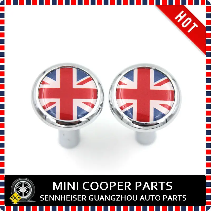 

Brand New Union Jack style ABS Plastic UV Protected Chrome Door Lock Button for mini cooper F55 F56 F57 R55 R56 R60 (2 Pcs/Set)