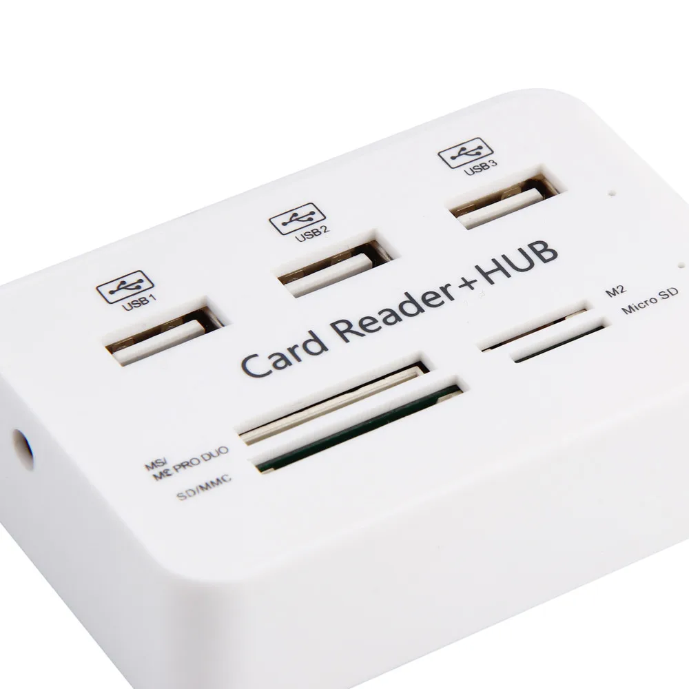 Micro USB Hub Combo 2,0 3 портовый считыватель карт высокоскоростной многопортовый usb-адаптер концентратор USB Combo все в одном для ПК Компьютерные аксессуары