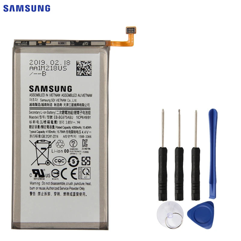 SAMSUNG Original Replacement Battery EB BG975ABU For Samsung Galaxy S10+ S10 Plus SM G9750