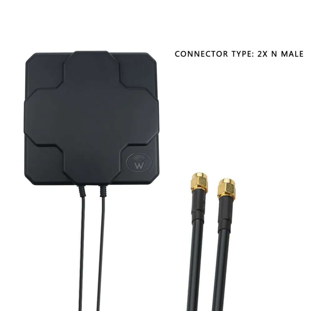 Наружная антенна MIMO 4G LTE 2*22 дБи двойная поляризационная панельная разъем SMA Male