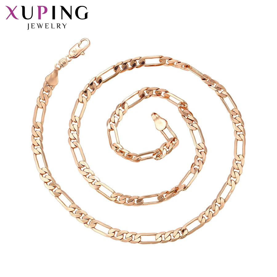 

Xuping Fashion Elegant Necklace New Design Rose Gold Color Plated Jewelry for Women Girls Gift for Thanksgiving Day S69,3-43496