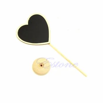 

Portable Party Holder Mini Wooden Blackboard Chalkboard Wooden Message Label home & office use