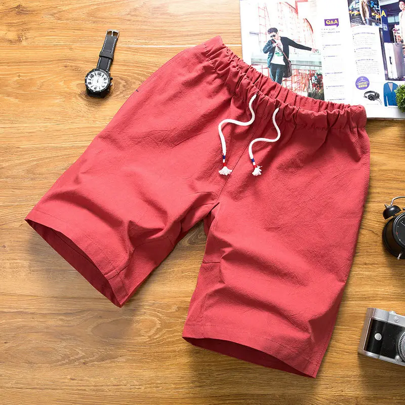 Shorts Men 2017 Summer Fashion Mens Shorts Casual Cotton Slim Beach Shorts Joggers Trousers Solid Color Plus Size M-3XL 6 Colors
