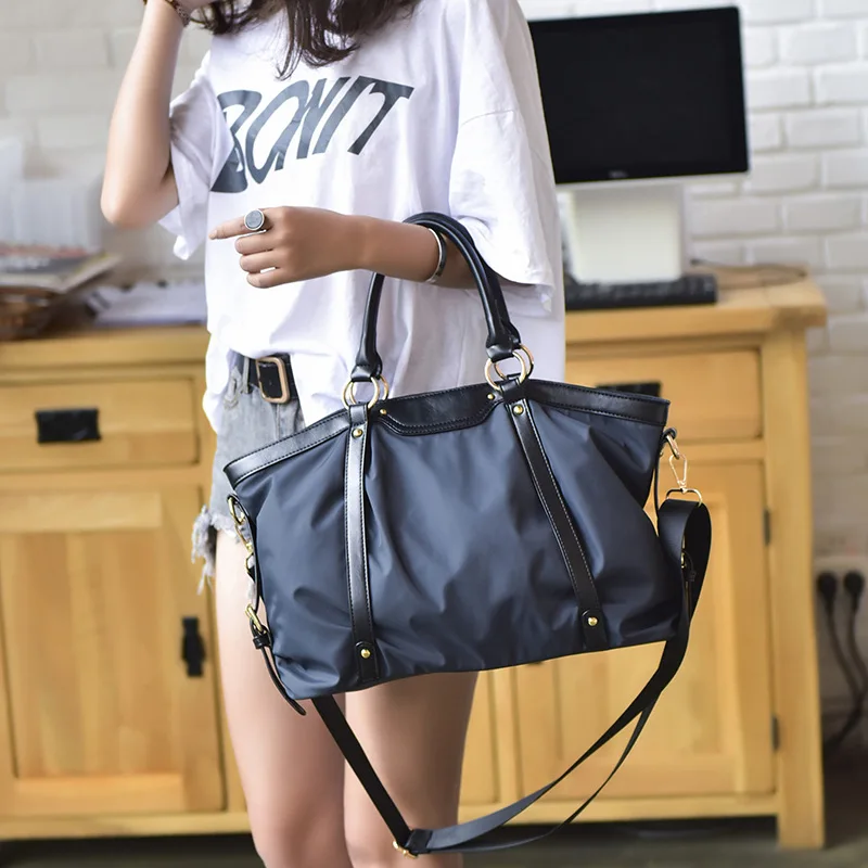 

New Fashion Brand Women Nylon Totes Solid Sequined Handbag Hotsale Party Purse Ladies Messenger Crossbody Shoulder Bags