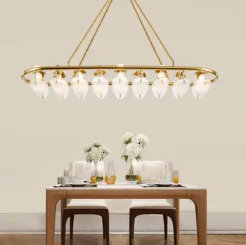 

Postmodern fashion creative art living room lamp Nordic villa duplex building restaurant bedroom simple glass chandelier