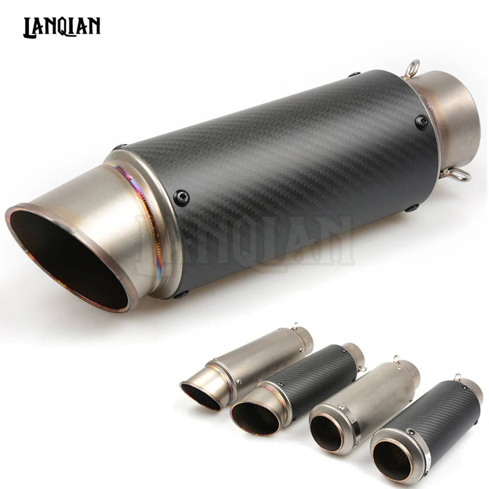 Para SUZUKI GSR750 GSXR1000 GSXR 600 K 5 750 K1 K3 K5 K7 BMW Universal de la motocicleta de fibra de carbono de tubo de Escape GP escapar silenciador de escape