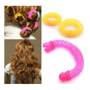 

12 Pcs/Lot 2014 New Fashion Arrival Lucky Donuts Curly Hair Curls Roller Hair Styling Tools Hair Accessories For Women