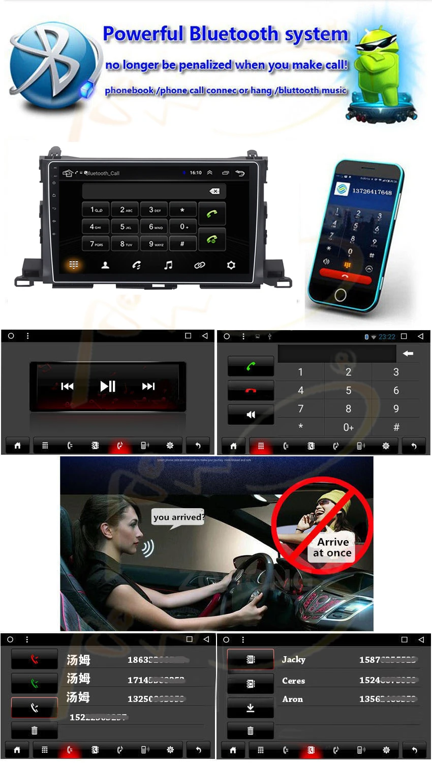 Flash Deal Android 8.1 Stereo Head Unit for Toyota Highlander Radio Navi GPS Radio Headunit Wifi Free Map Head Device Player GPS Map 4