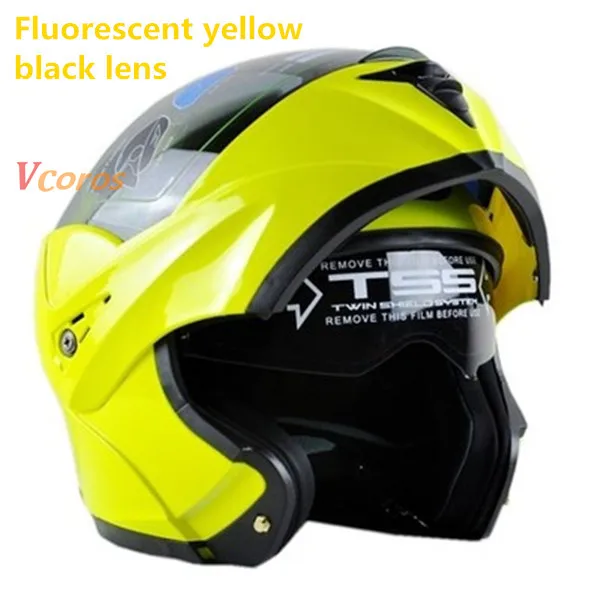 VCOROS 802, флип-ап, мотоциклетный шлем, мужские, мото, ciclista casco, мото модульный шлем, женский, емкость, двойной объектив, Мото шлем, s m l xl - Цвет: 16