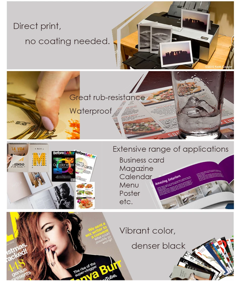 2.pigment ink features