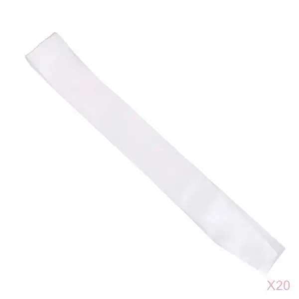 20 pcs Make Your Own Blank Sash Ribbon For Baby Shower Party Birthday Pageant Decoration Satin Sash Holiday DIY Decorations