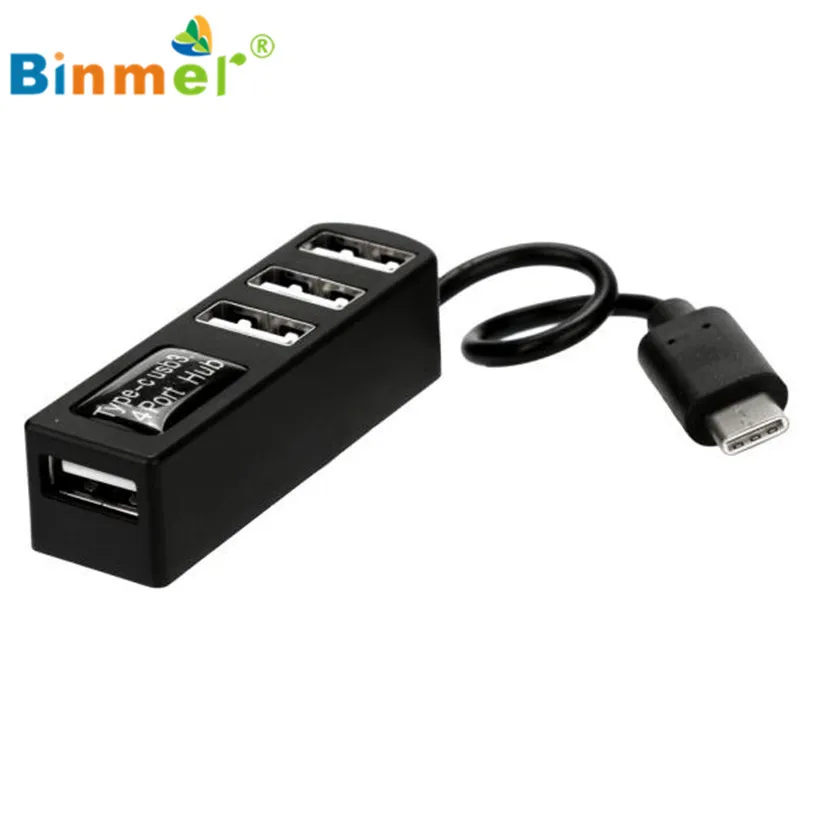 Binmer Тип с разъемами типа C и 4-Порты и разъёмы USB 3,0 док-станция USB 3,1 адаптер для ПК Apple Macbook 112 Sep 15