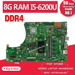 X556UA с i5-6200 Процессор на борту 4 ГБ DDR4L материнская плата Версия 3,1 для ASUS X556UA X556UJ X556UV Материнская плата ноутбука 100% тестирование