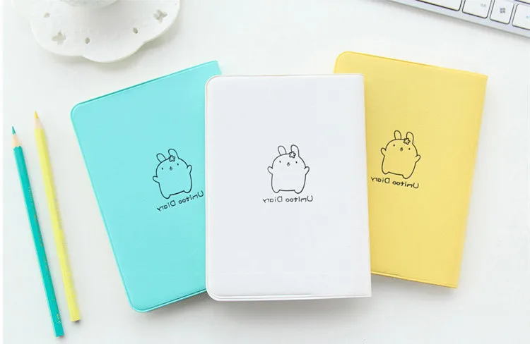 

NEW Cute Rabbit Diary Kawaii Calendar Planner 2018 2019 Program Notebook Notepad Pocket Journal School WJ-XXWJ311- Affordable