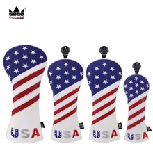 Гольф-мастер комплекты головных уборов для леса головной убор Драйвер Фарватер гибрид/утилита США флаг головные уборы 4 шт./компл