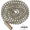 2pcs Bathroom Light Pull Switch Chain Chrome Bronze Beaded Roller Chain Extension Connector Ceiling Light Fan Desk Light Pull ► Photo 3/6