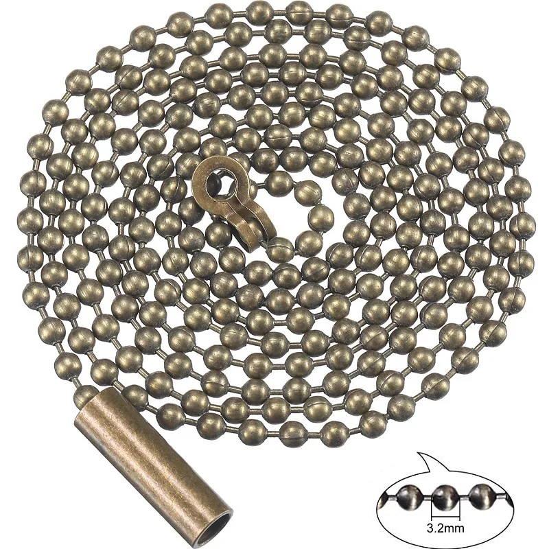 bronze frisado cadeia rolo extensao conector 02