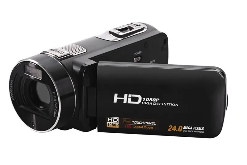 Новый Full HD 1080 P Max 24MP 3.0 дюймов сенсорный ЖК-экран Цифровые камеры видеокамеры HDV90E |