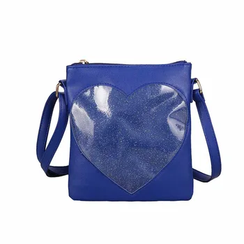 

Gsenmo Heart Transparent Bag Candy Color Cross Bags For Girls Designer Leather Large Handbags Brand Bags Women