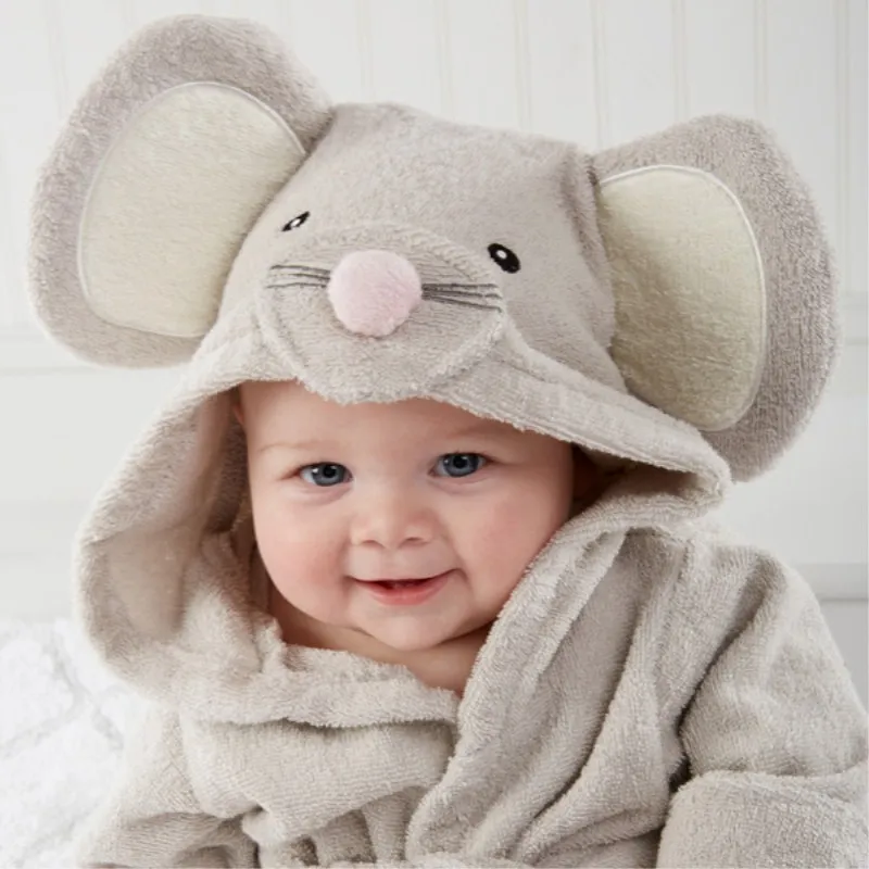 New Baby Bathrobe towel Children's Clothing Boys Girls Soft Velvet Robes Pajamas Coral newborn Clothes kids Bathrobes pink grey