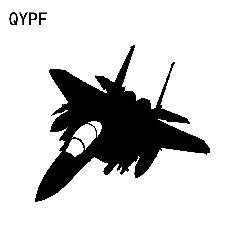 

QYPF 15.2cm*13.7cm Delicate New Edition And Lovely Plane Fighter Model Vinyl Car Sticker Transparent Vivid Decal C18-0656