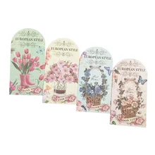 1 шт./партия Heteromorphism Красочные цветы открытка поздравительная открытка Рождество День рождения бумажная Закладка канцелярские принадлежности