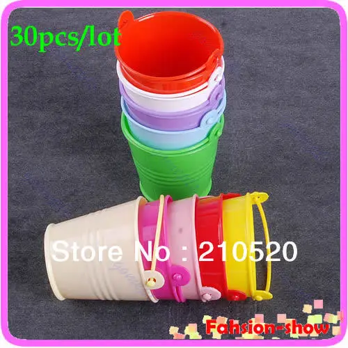 

Wholesale 30pcs/lot Wedding Party Supply Mini Cute Chocolate Candy Bucket Keg Favors Kisses DIY Sale-