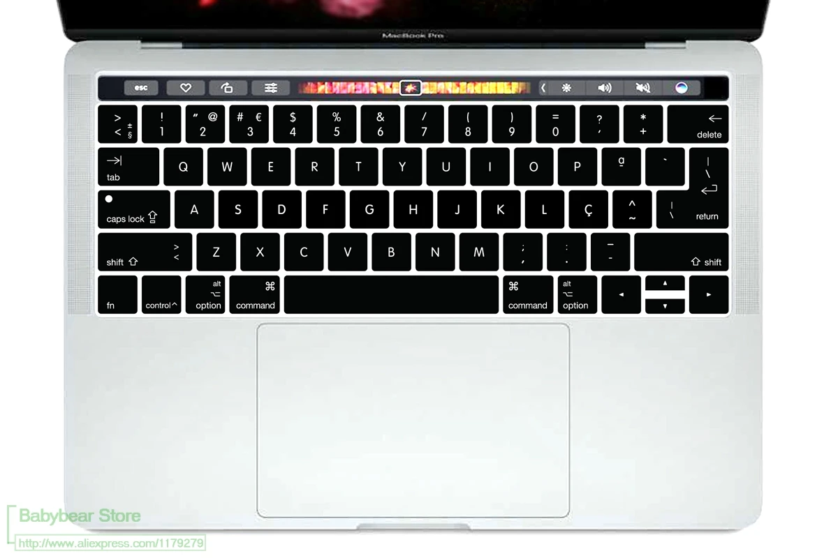 Чехол для клавиатуры силиконовый чехол Macbook Pro 13 дюймов A1706 15 A1707 с сенсорной