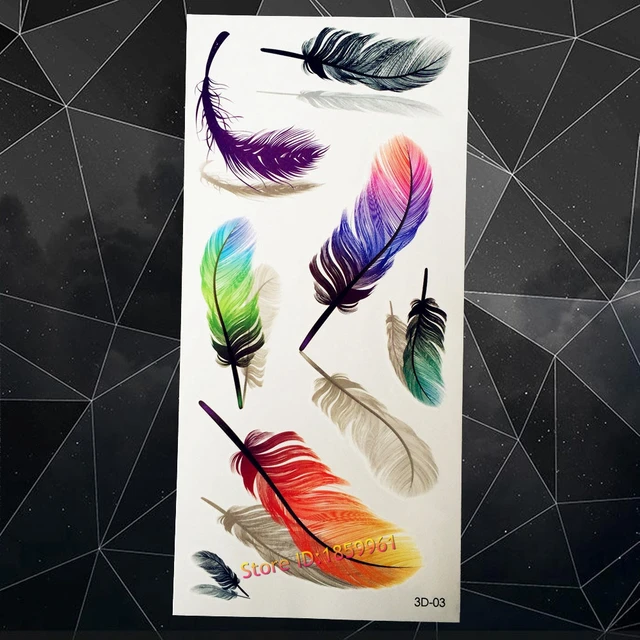 Hand drawn arrow with feathers tribal tattoo Vector Image