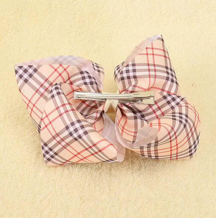 plaid ribbon hairbow4