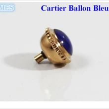 1 шт., нержавеющая сталь, серебро/золото/Корона из розового золота для автомобильных шаров, Bleu de watch с синим камнем