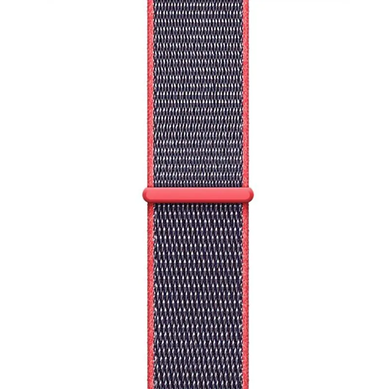 ASHEI Sport Loop ремешок для Apple Watch Band Series 3 2 1 Band 42 мм нейлоновая петля регулируемая застежка сменный ремешок для iwatch - Цвет ремешка: Electric Pink