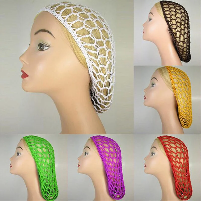 1 pc Fashion Women Ladies Soft Rayon Snood Hair Net Crocheted Hair Net