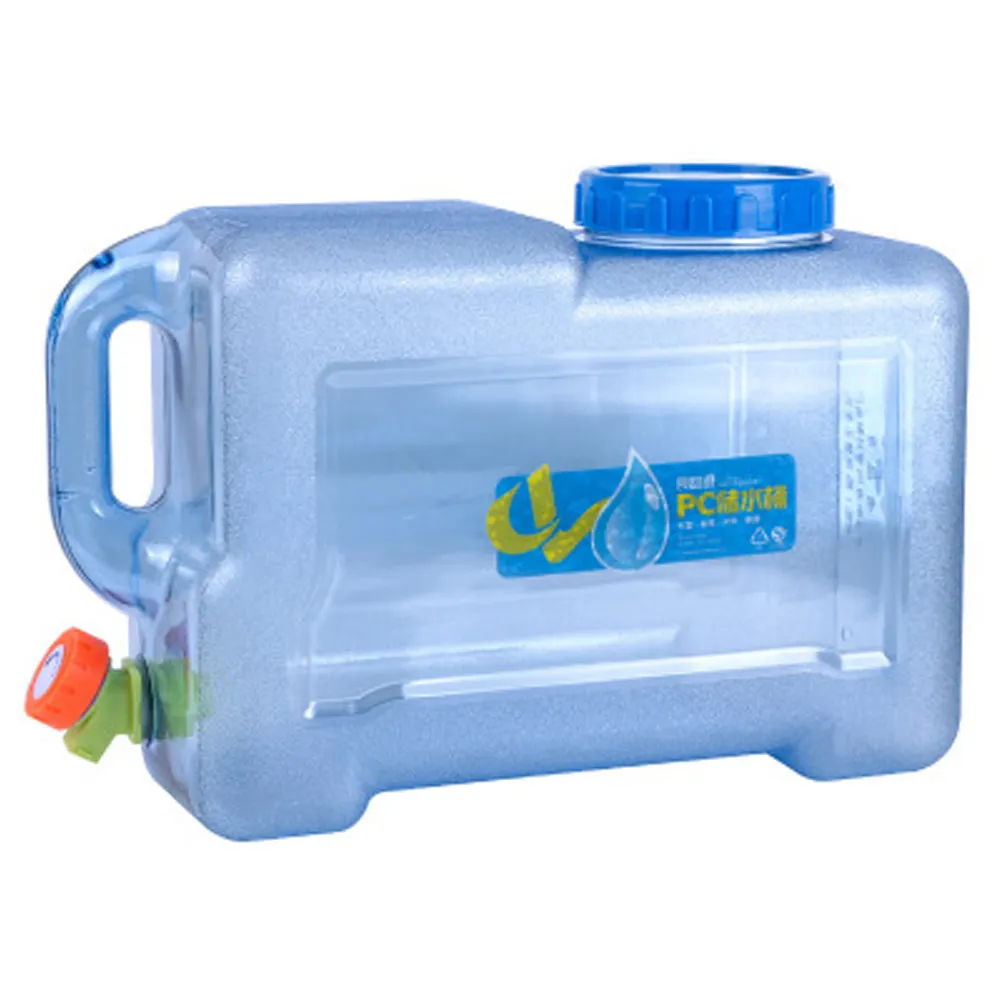 12L Car Water Container PC Thickened with Faucet Portable Camping Water Container for Camping Hiking Climbing Backpacking
