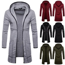 Новый Для мужчин Стильный Slim Fit Повседневное Smart Кардиган сращены пальто куртки