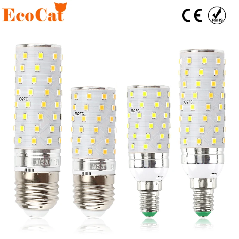 ECO CAT LED Lamp E27/ E14 3 Color Temperature Integrated LED Bulb 7W