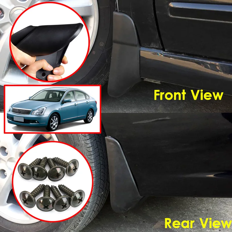 Брызговики для Nissan Almera G15 G11 RU версия 2012 2018 Bluebird Sylphy 06 14 брызговики бритвы 2013 2014