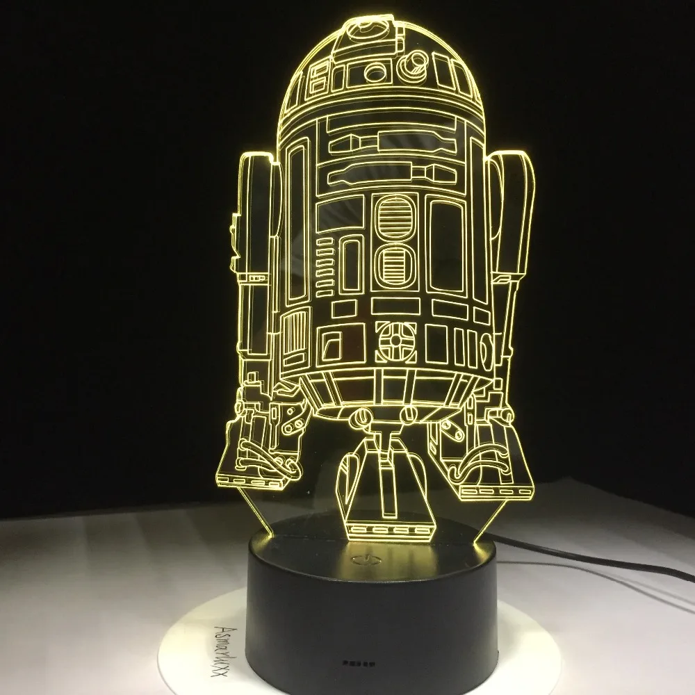 Игрушка дроид из Звездных Войн R2D2 светильник для детской комнаты спальни