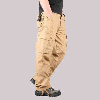 

36 38 40 42 44 Plus size Quality Men's Cargo Pants Casual Mens Pant Multi Pocket Military Tactical Long Full Length Trousers