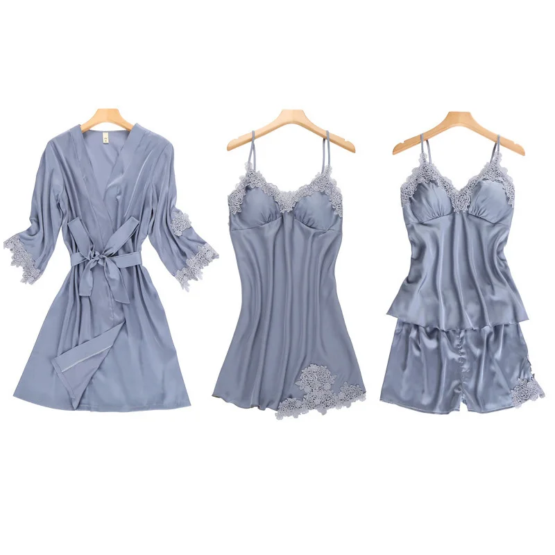 Faux Silk sleepwear panys sexy5