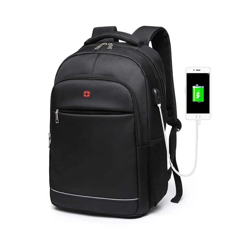 

teens Boys school bags for teenagers backpacks Laptop men Nylon Charging USB black Student high SchoolBag large BookBag 2019 new