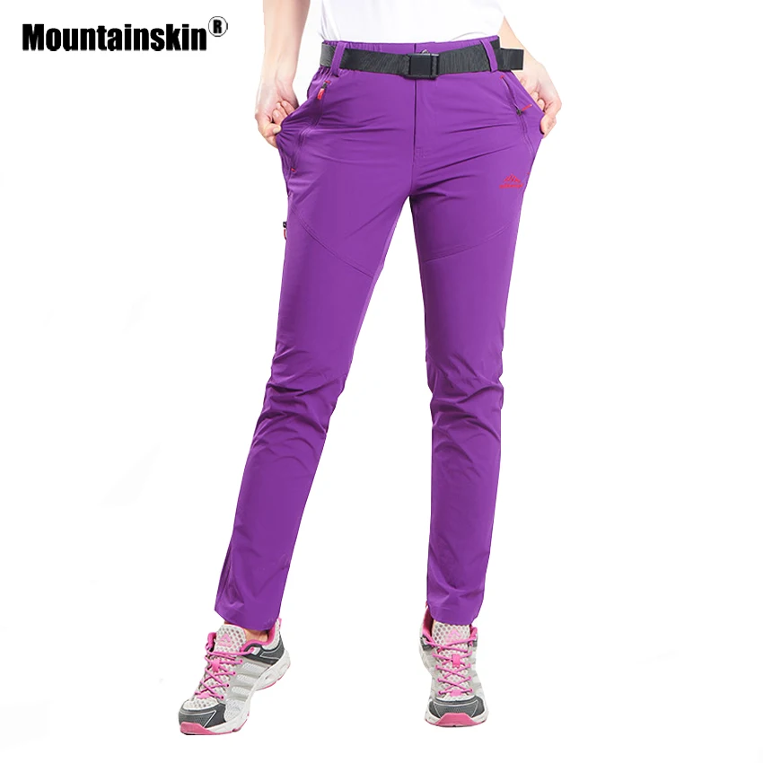 

New Mountainskin Summer Women's Quick Dry Elastic Sports Pants Outdoor Breathable Camping Trekking Hiking Fishing Trousers VB055