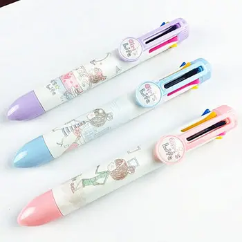 

Cute Little Girl 8 Colors Chunky Ballpoint Pen School Office Supply Gift Stationery Papelaria Escolar