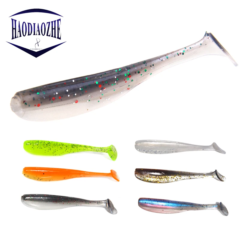 

HAODIAOZHE 20pcs Soft Bait 6.5cm 1.9g Saltwater Fishing Lures Shad Isca Artificial Carp Sea Fishing Silicone Pesca Baits YU93